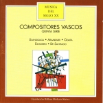 Portada del CD Compositores vascos. Quinta serie (Bilbao: Bilbao Bizkaia Kutxa, D.L. 2000)